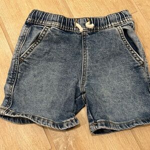 Cat and Jack  Boys Denim Drawstring Shorts - Blue 4T